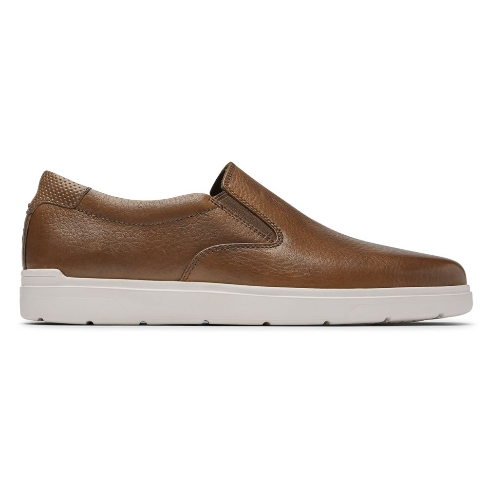 Rockport Total Motion Lite Slip-On - Mens Sneakers - Brown - NZ (GAY-869047)